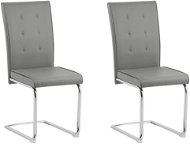 Sada 2 jídelních židlí, šedé ROVARD, 252541 - Jídelní židle