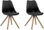 Sada 2 židlí černá DAKOTA , 179245 - Jídelní židle