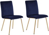 Sada 2 židlí modrá  RUBIO, 167032 - Jídelní židle