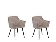 Sada dvou béžovo-šedých jídelních židlí JASMIN, 110523 - Jídelní židle