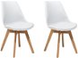 Jídelní židle Sada dvou bílých jídelních židlí DAKOTA II, 70871 - Jídelní židle
