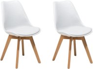 Sada dvoch bielych jedálenských stoličiek DAKOTA II, 70871 - Jedálenská stolička