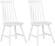 Sada dvoch bielych stoličiek BURBANK, 125873 - Jedálenská stolička