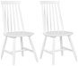 Sada dvou bílých židlí BURBANK, 125873 - Jídelní židle