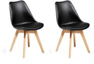 Sada dvoch čiernych jedálenských stoličiek DAKOTA II, 70872 - Jedálenská stolička