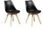 Sada dvou černých jídelních židlí DAKOTA II, 70872 - Jídelní židle