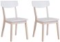 Sada dvoch jedálenských stoličiek biela SANTOS, 134751 - Jedálenská stolička