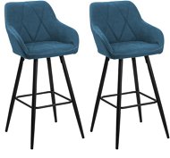 Sada dvoch modrých barových stoličiek DARIEN, 134006 - Barová stolička