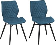 Sada dvoch modrých jedálenských stoličiek LISLE, 133901 - Jedálenská stolička