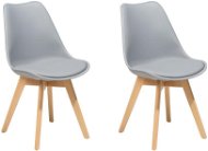 Sada dvoch sivých jedálenských stoličiek DAKOTA II, 70873 - Jedálenská stolička