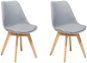Sada dvou šedých jídelních židlí DAKOTA II, 70873 - Jídelní židle