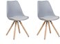 Sada dvoch sivých stoličiek DAKOTA, 122655 - Jedálenská stolička