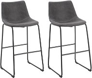 Barová židle Sada dvou tmavošedých barových židlí FRANKS, 127375 - Barová židle
