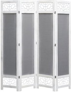 4-piece Screen Grey 140 x 165cm Textile - Room Divider
