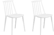 Súprava dvoch bielych jedálenských stoličiek VENTNOR, 101781 - Jedálenská stolička