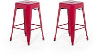 Sada 2 barové stoličky 60 cm červené CABRILLO, 96345 - Barová stolička