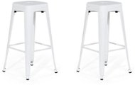 Sada 2 barové stoličky 76 cm bílé CABRILLO, 96349 - Barová židle