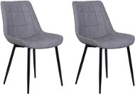 Sada dvoch sivých stoličiek MELROSE, 120037 - Jedálenská stolička