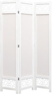 3-piece Cream Screen 105 x 165cm Textile - Room Divider
