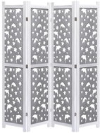 4-piece Screen Grey 140 x 165cm Solid Wood - Room Divider