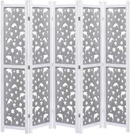 5-piece Grey Screen 175 x 165cm Solid Wood - Room Divider