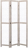3-piece Screen White 105 x 165cm Solid Wood - Room Divider