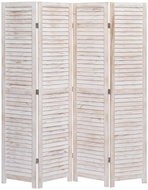4dílný paraván 140 x 165 cm dřevo - Paraván