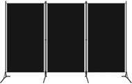 3-piece Screen Black 260 x 180cm - Room Divider