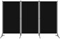 3-dielny paraván čierny 260 × 180 cm - Paraván