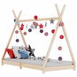 Children's Bed Frame Solid Pine Wood 90 x 200cm - Bed