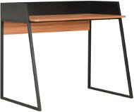 Stôl Písací stôl čierny a hnedý 90 x 60 x 88 cm - Stůl