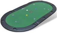 Skládací deska na poker pro 10 hráčů zelená - Stůl
