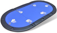 Skládací deska na poker pro 10 hráčů modrá - Desk