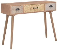 Konzolový stolek se 3 zásuvkami 100x30x73 cm masivní borovice - Konzolový stolík