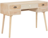 Psací stůl s 5 zásuvkami 114 x 40 x 75,5 cm masivní borovice - Desk