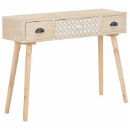 Console Table with 3 Drawers 100x30x73cm Solid Pine - Console Table
