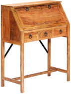 Writing Desk 90 x 40 x 107cm Solid Acacia Wood - Writing Desk