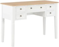 Písací stôl biely 109,5 × 45 × 77,5 cm drevo - Písací stôl