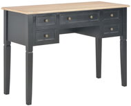 Black Desk 109,5 x 45 x 77,5cm Wood - Writing Desk