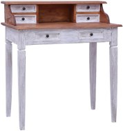 Písací stôl so zásuvkami 90 × 50 × 101 cm masívne recyklované drevo - Písací stôl