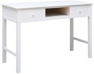 Psací stůl bílý 110 x 45 x 76 cm dřevo - Psací stůl