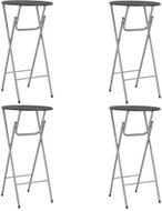 Bar Tables 4 pcs Black 60 x 112cm MDF - Bar Table
