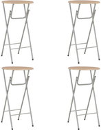 Bar Tables 4 pcs Oak Shade 60 x 112cm MDF - Bar Table