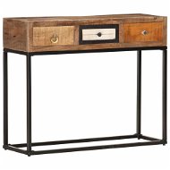 Console Table Gold 90x30x75cm Solid Recycled Wood - Console Table