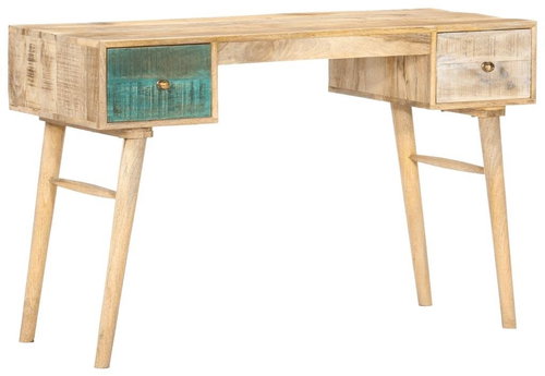 Desk 118 x 50 x 75cm Solid Mangrove Wood - Writing Desk - Main image