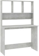 Psací stůl s policemi betonově šedý 110x45x157 cm dřevotříska - Desk