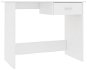 Písací stôl biely 100 x 50 x 76 cm drevotrieska - Stôl