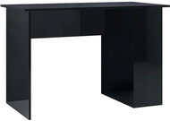 Psací stůl černý s vysokým leskem 110 x 60 x 73 cm dřevotříska - Stůl