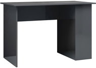 Psací stůl šedý s vysokým leskem 110 x 60 x 73 cm dřevotříska - Stůl