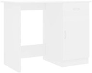 Psací stůl bílý 100 x 50 x 76 cm dřevotříska - Stůl
